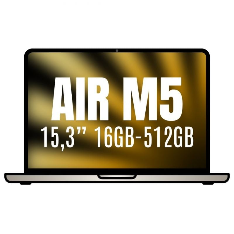 APPLE Macbook Air 15,3 M5 10-Core CPU 16GB 512GB SSD 10-Core GPU Blanco Estrella