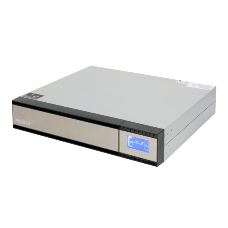 PHASAK Rack 1500 VA Online LCD 1500VA-1350W 4 Salidas Formato Rack
