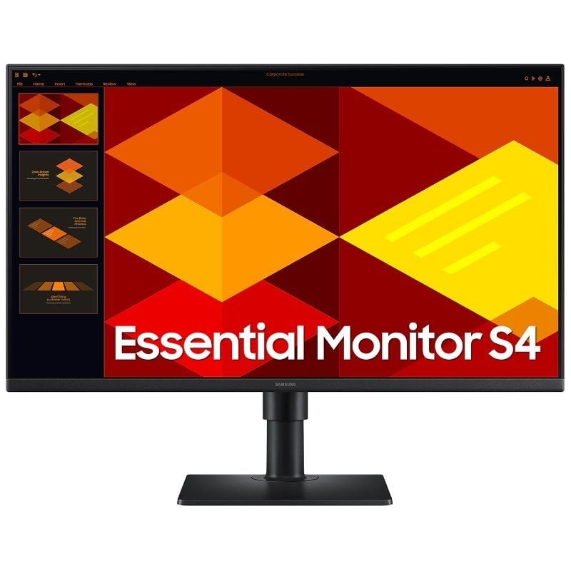 SAMSUNG Essential Monitor S4 S27D406GAU 27 Full HD Multimedia Regulable en altura Negro