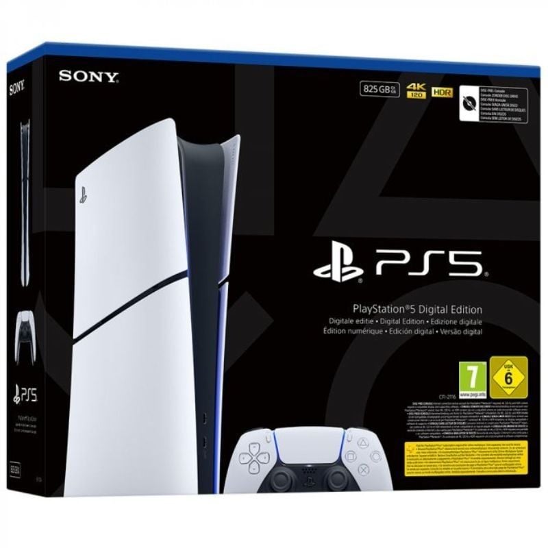 SONY Playstation 5 - PS5 Slim Digital 825GB / Incluye Mando Dual Sense / Chassis E